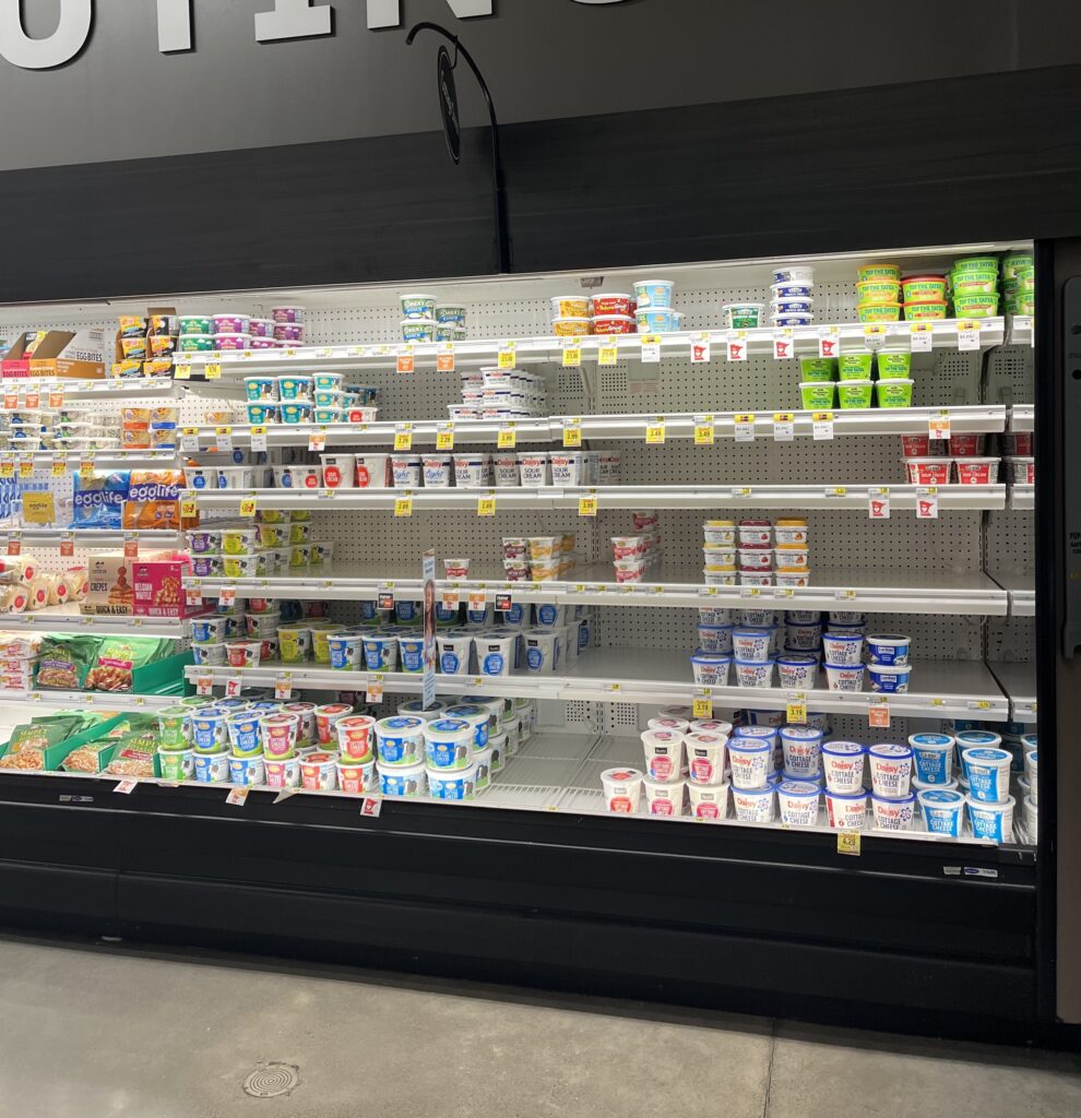 Noticeable gaps in the Cub in St. Louis Park at noon Wednesday