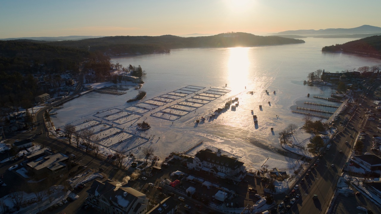 New England Pond Hockey Classic Aerial