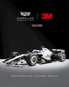 3M joins Cadillac Formula 1 Team as Official Material Science Partner to accelerate racing performance.