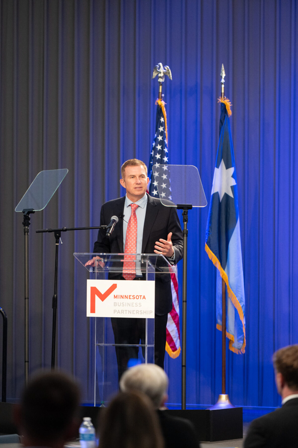 Medtronic CEO Geoff Martha, who chairs the Minnesota Business Partnership, called on CEOs to increase their engagement to expand Minnesota’s economy and support business-friendly government policies.
